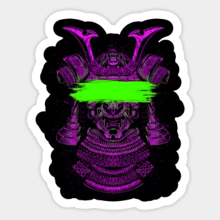 Crossed out samurai warrior Sticker